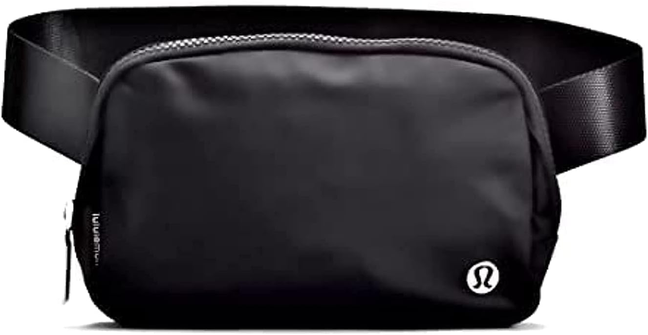 Athletica Everywhere Belt Bag, 1L Black, 7.5 x 5 x 2 inches