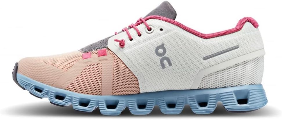 On Women's Cloud 5 Sneakers Ice/Prairie - Click Image to Close