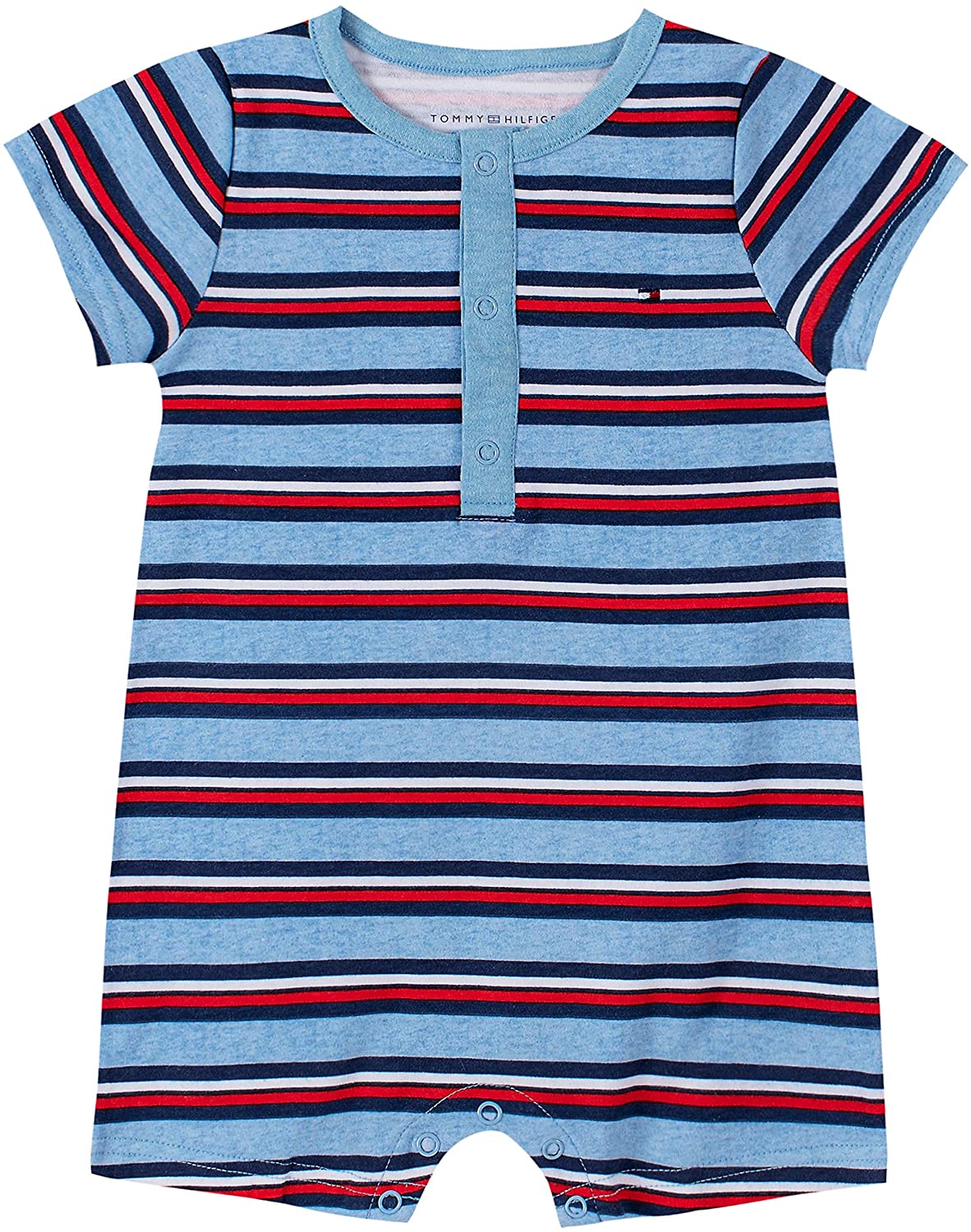 SAY YAS CLOTHING Baby Boys' Romper Navy/Red Stripes